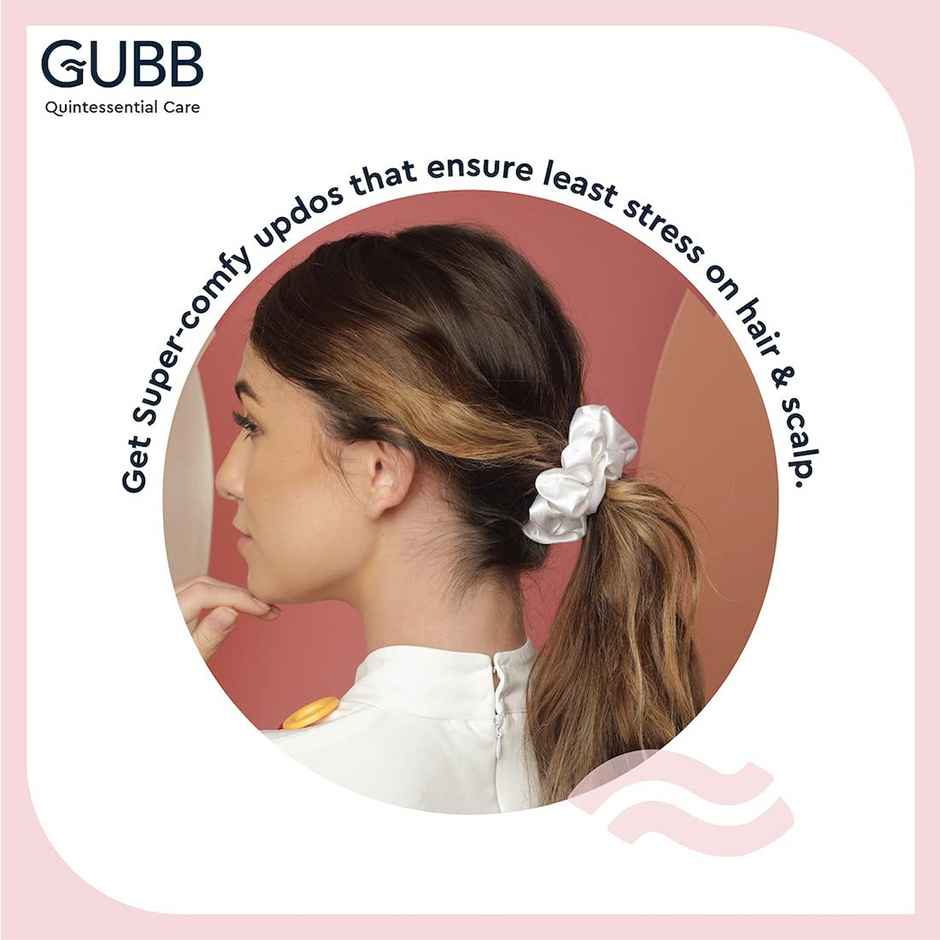 GUBB Satin Scrunchie | Golden Beige