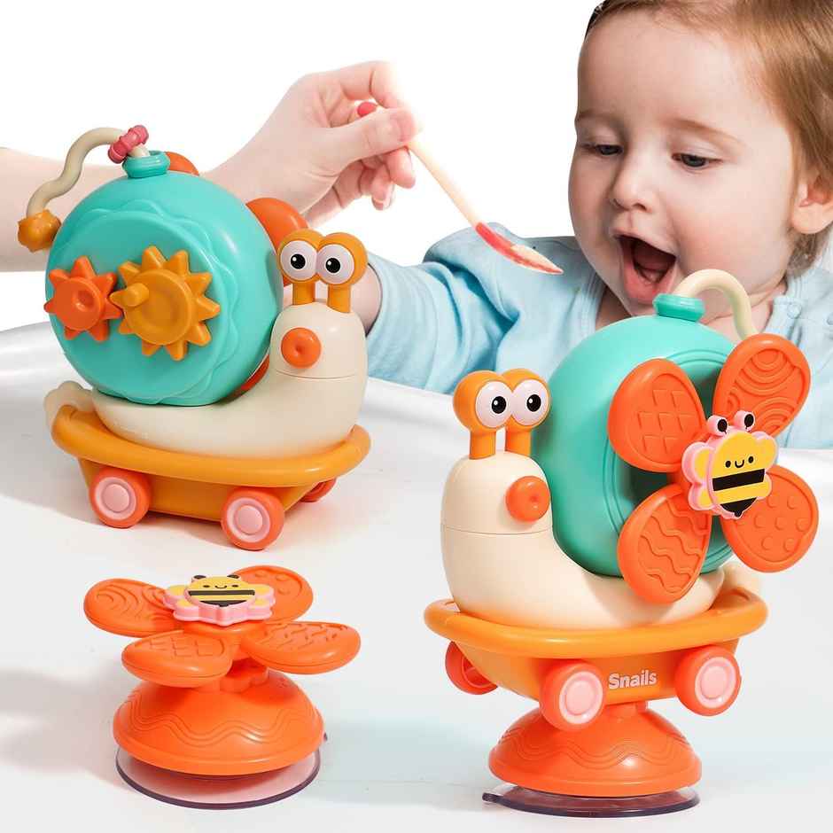 Webby Windmill Snail Toy Friction Car with Spinner