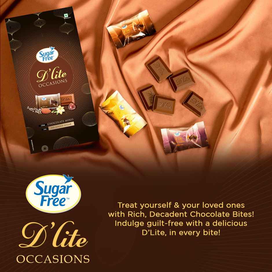 Sugar Free D'Lite Chocolate Minis Festive Celebration Gift Box
