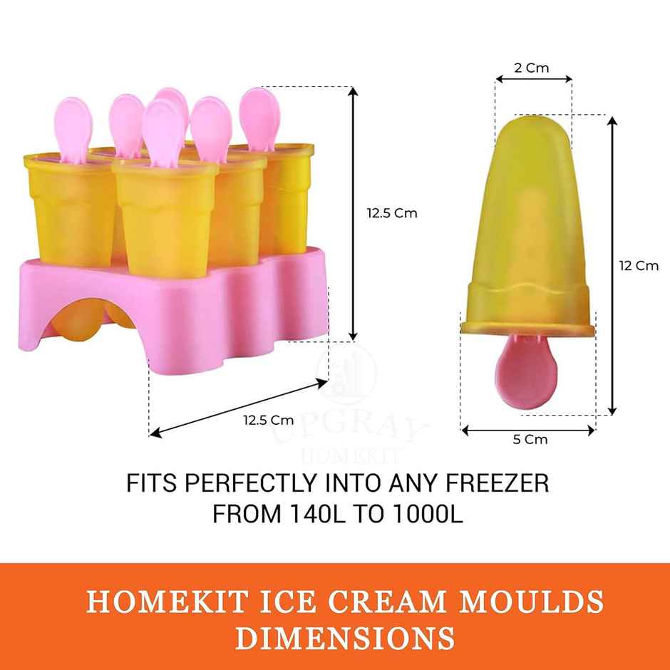 Perpetual Mart Ice Lolly & Kulfi Mould Multicolor