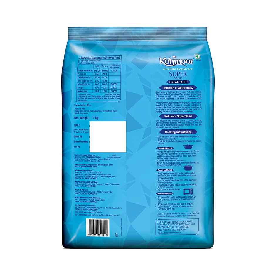 Kohinoor Super Value Basmati Rice