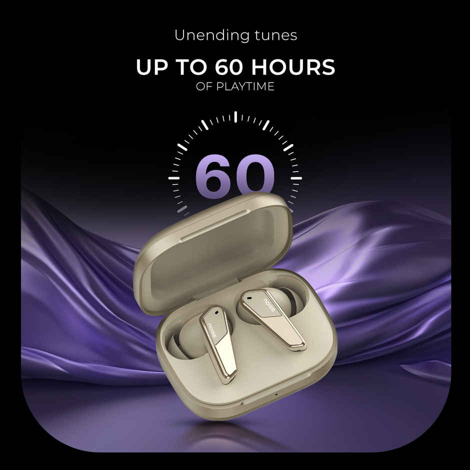 Noise Buds N1 Pro 30dB ANC 60H Battery Dual Pairing Instacharge TWS Earbuds | Chrome Beige