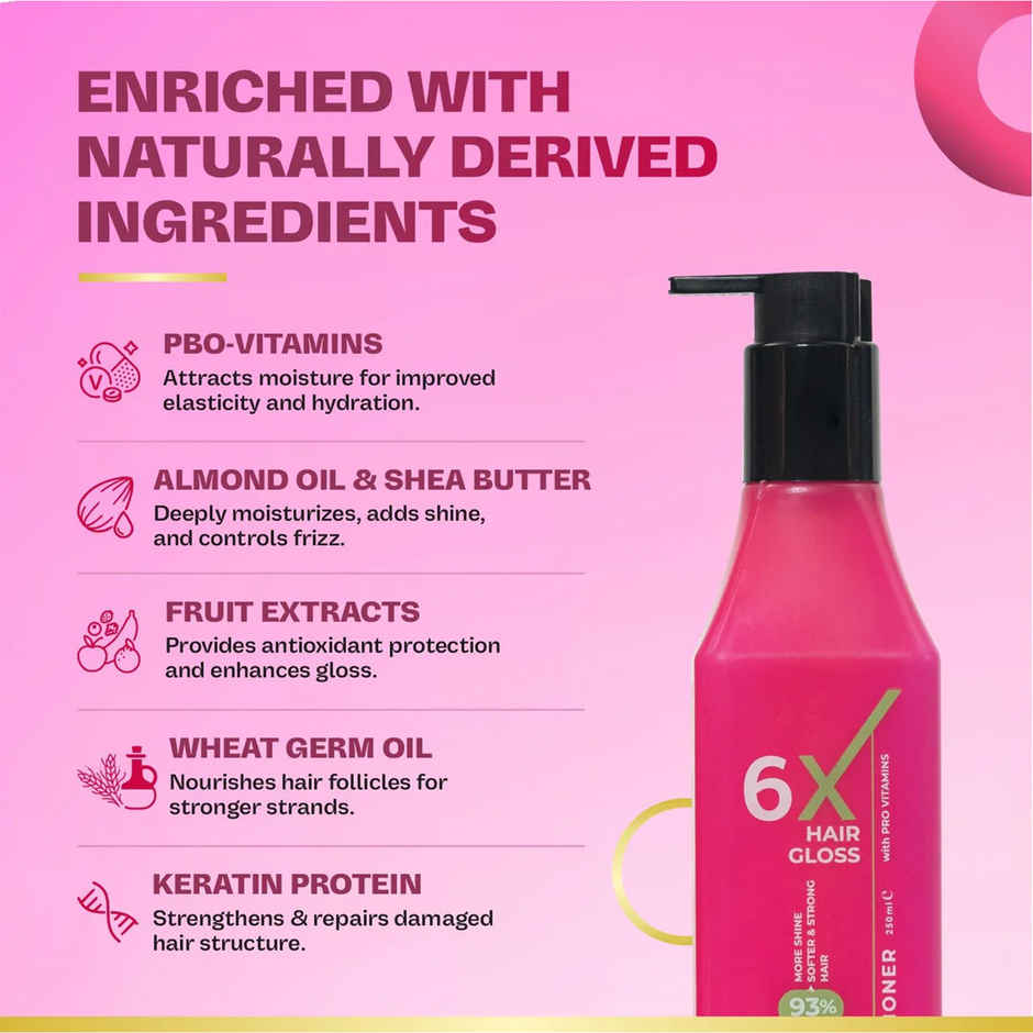 KT Professional 6X Hair Gloss Conditioner Pro-Vitamin Enriched