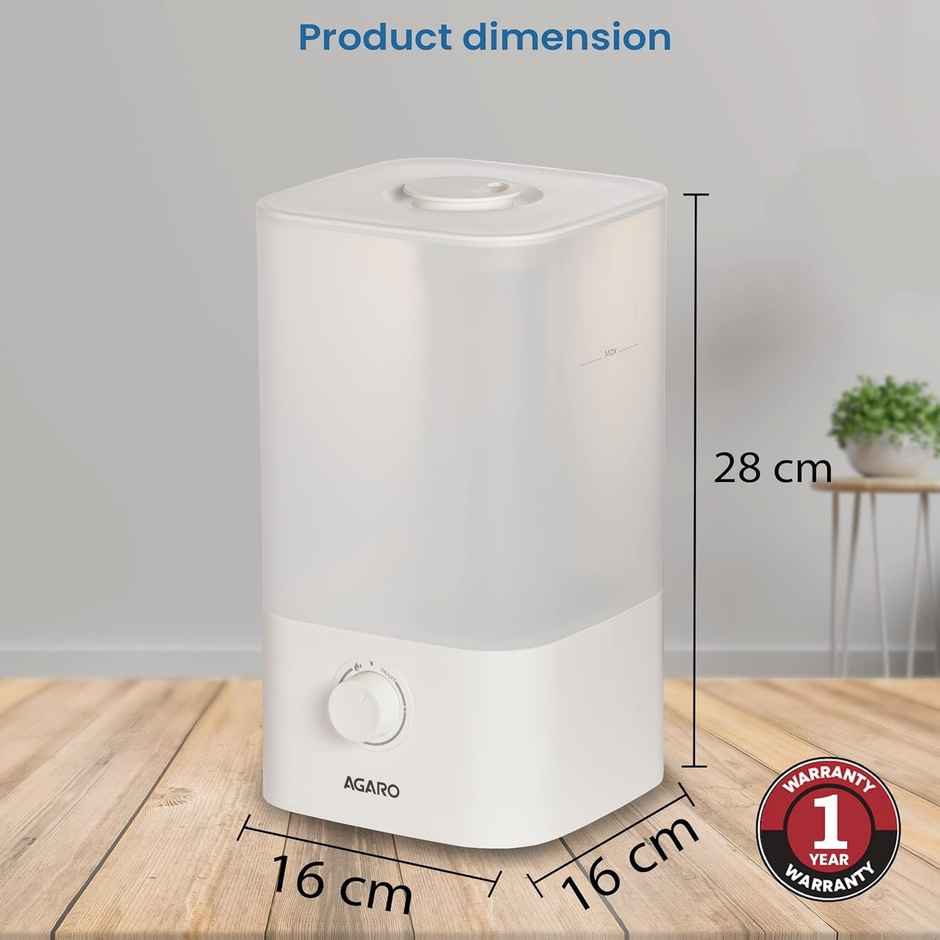 Agaro Breeze Cool Mist Ultrasonic Aroma Diffuser Support Essential Oil 2.5L Top Fill For Bedroom