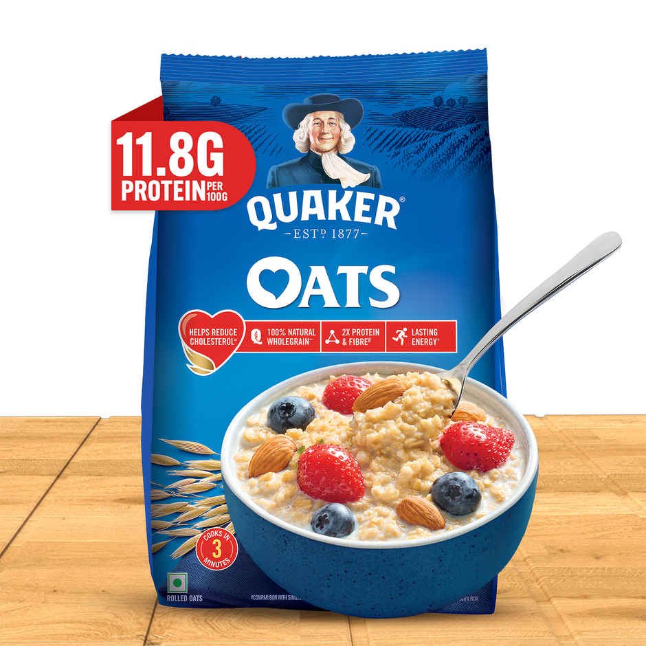 Quaker Rolled Instant Oats | High Protein Breakfast Cereal