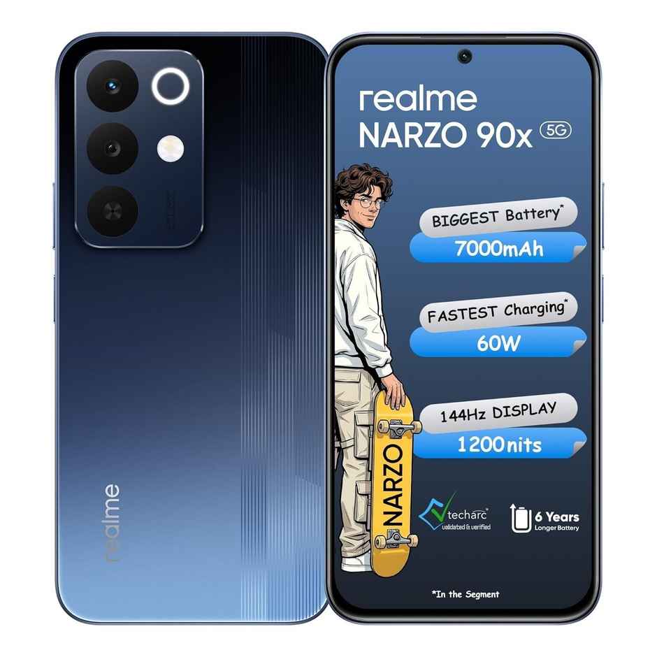 Realme Narzo 90x 5G Nitro Blue 8GB RAM 128GB Storage
