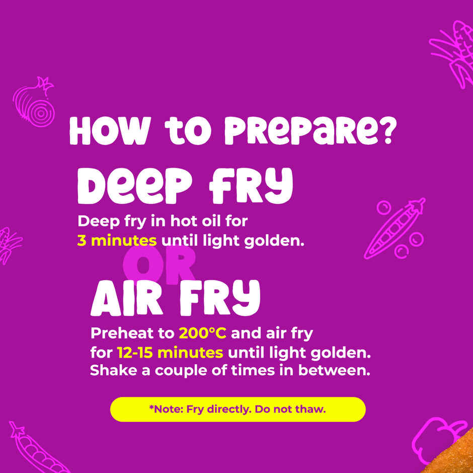 HyFun Veggie Stix, Tasty & Wholesome, Veg Snack | Frozen