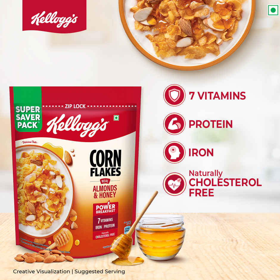 Kellogg's Corn Flakes Almonds & Honey | Power Breakfast