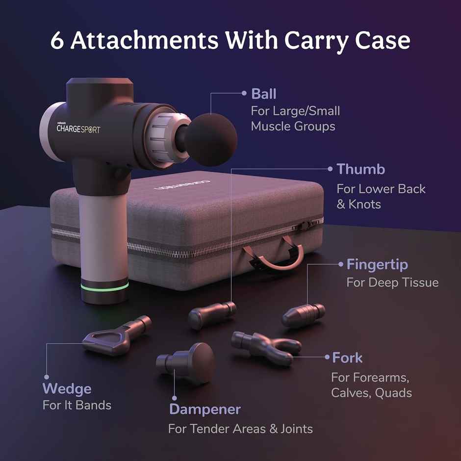 Caresmith Charge Sport Professional Massage Gun: Ultra-Powerful Deep Tissue Relief