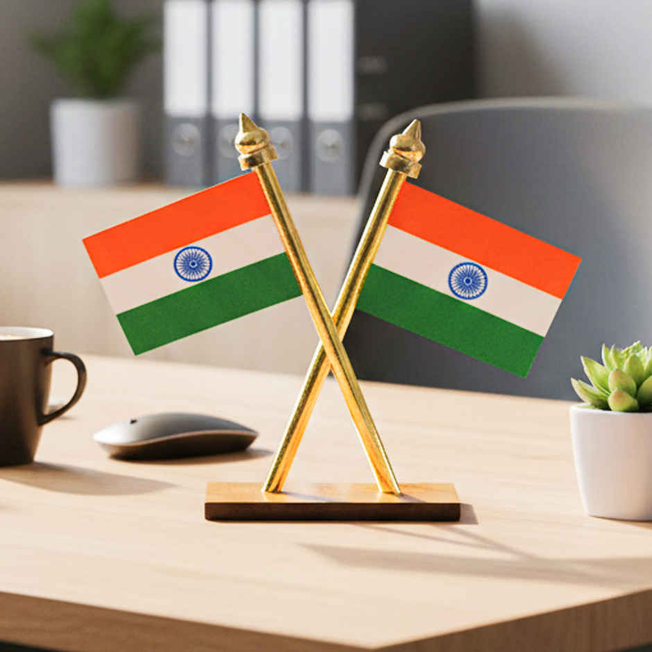 Indian National Flag for Car and Desk Display | Picfest