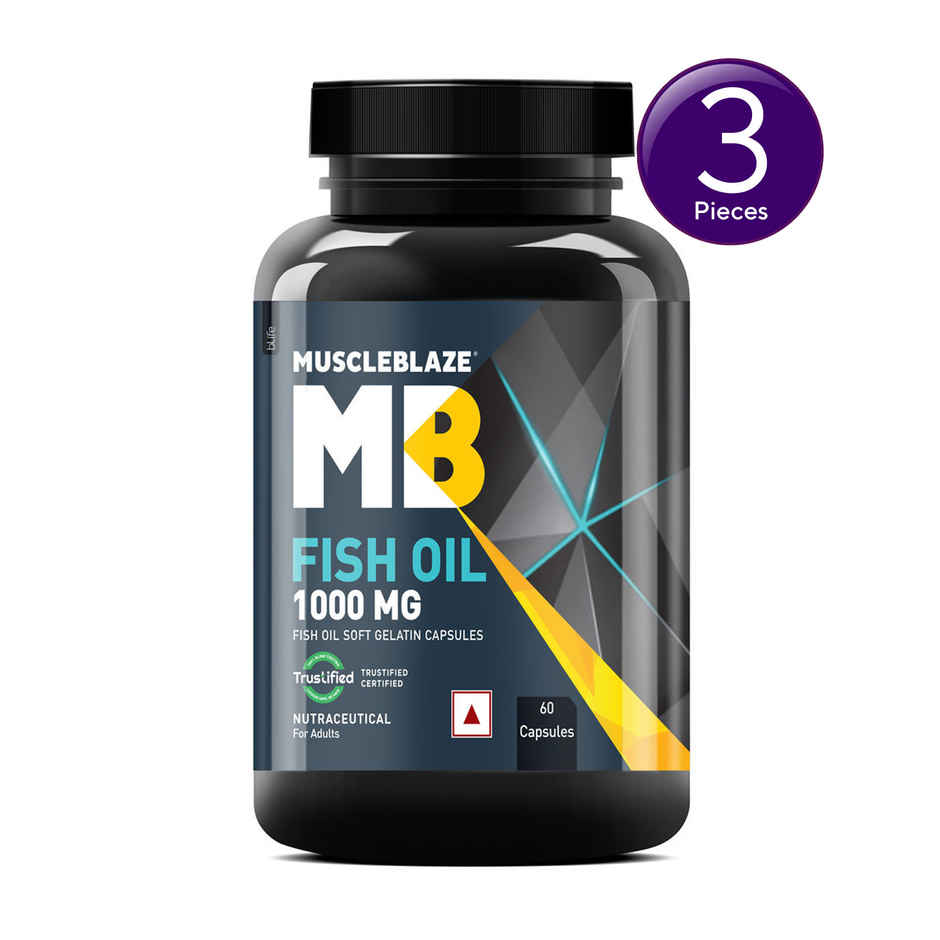 MuscleBlaze Omega 3 Fish Oil Gold Combo 