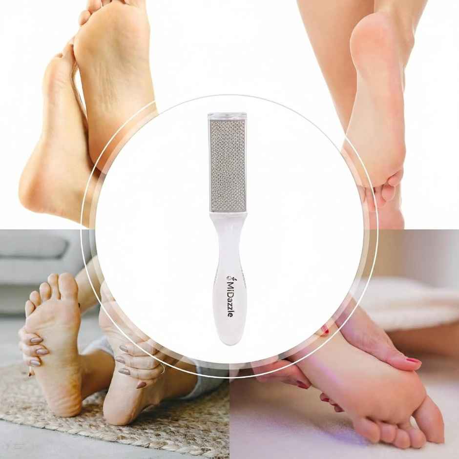 Midazzle 2in1 Foot Scrubber, Filer and Callus Remover | Crystal | MIFF5206