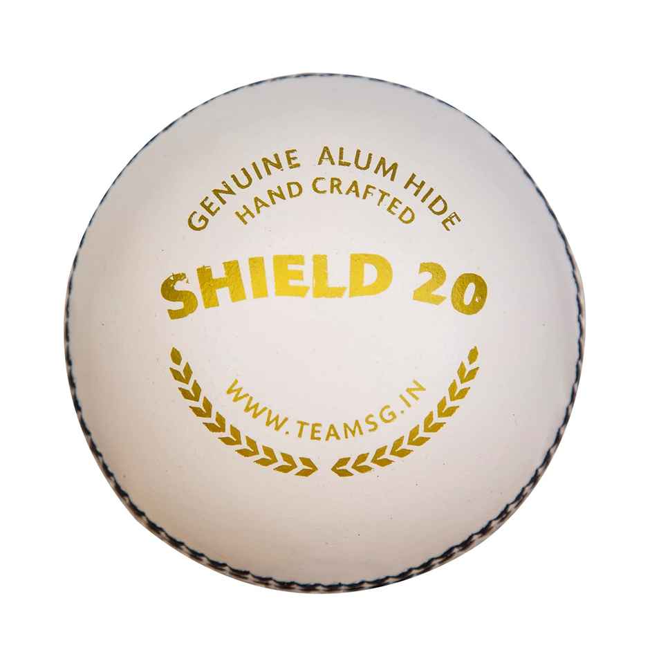 SG Shield 20 Leather Ball (White)