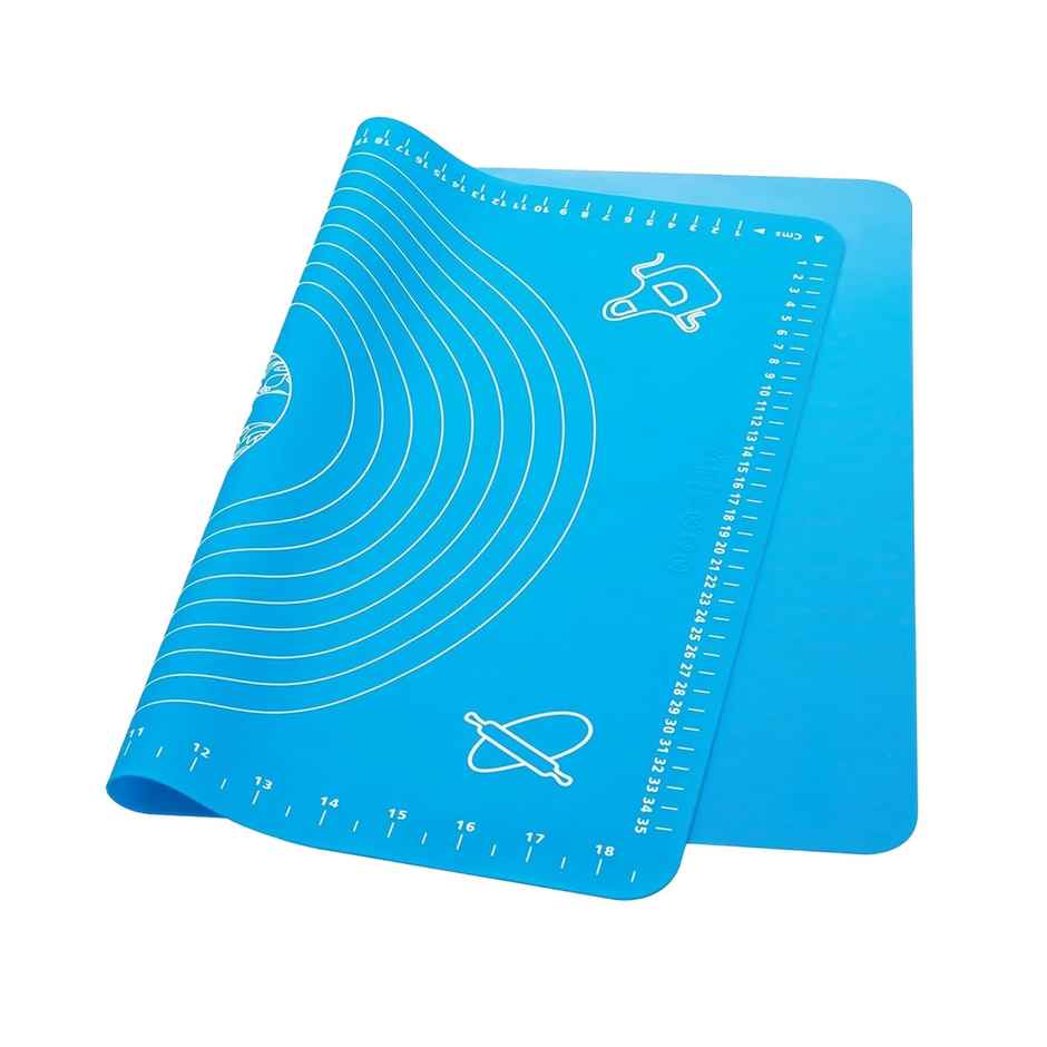 Cutting EDGE Silicone Baking Mat with Measurements|Non-Stick for Baking & Atta Kneading|Assorted