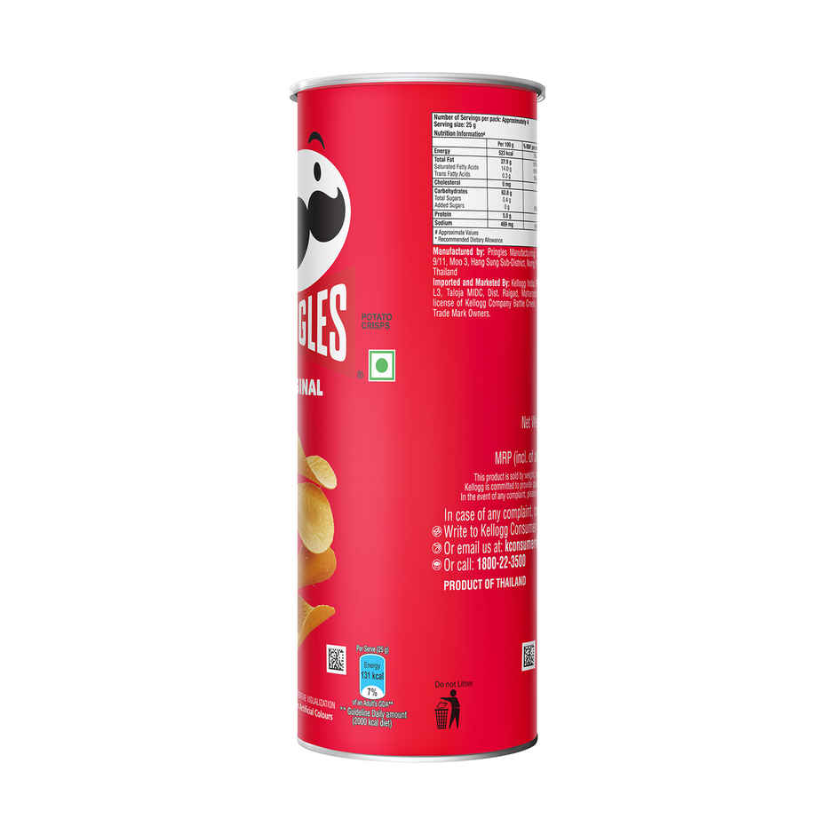 Pringles Potato Chips Original Flavour | Crunchy & Classic