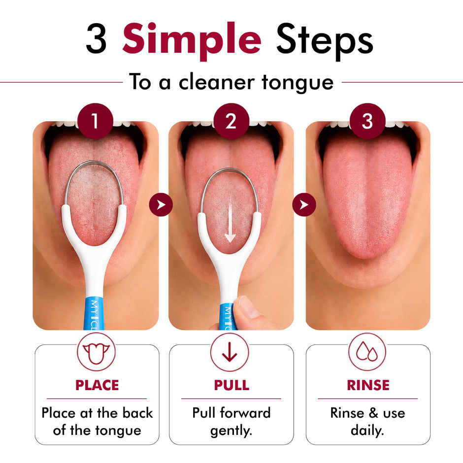 My Orl-Care Single Handed Premium Stainless Steel Tongue Cleaner