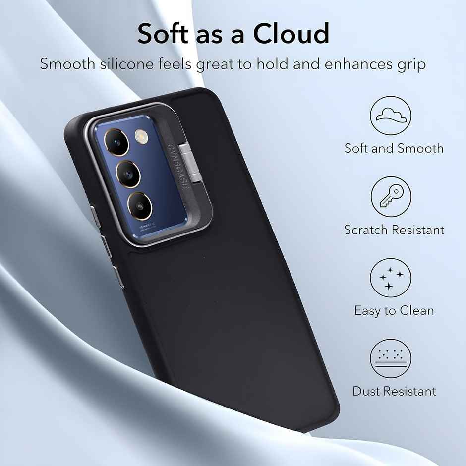 Artistque Case for Vivo T3 5g | Y200e 5g Back Cover - Camera Stand