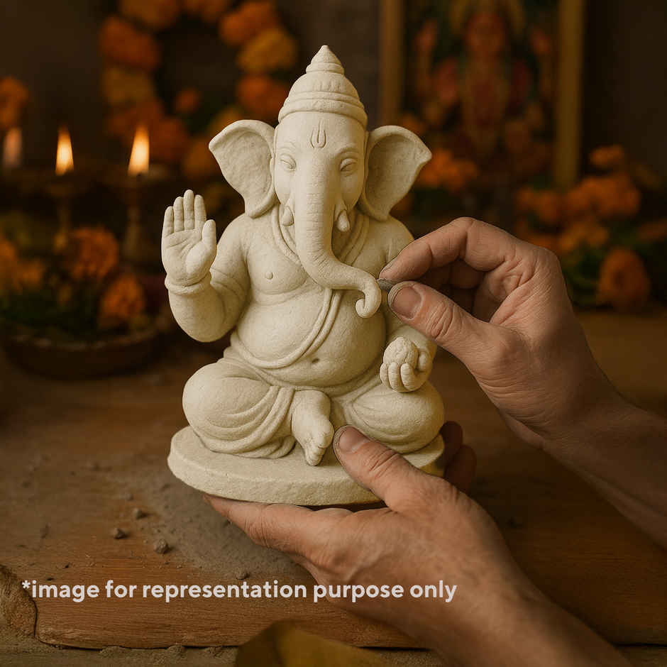 Air Dry Non-Toxic White Modelling Clay | Mangal Bhawan