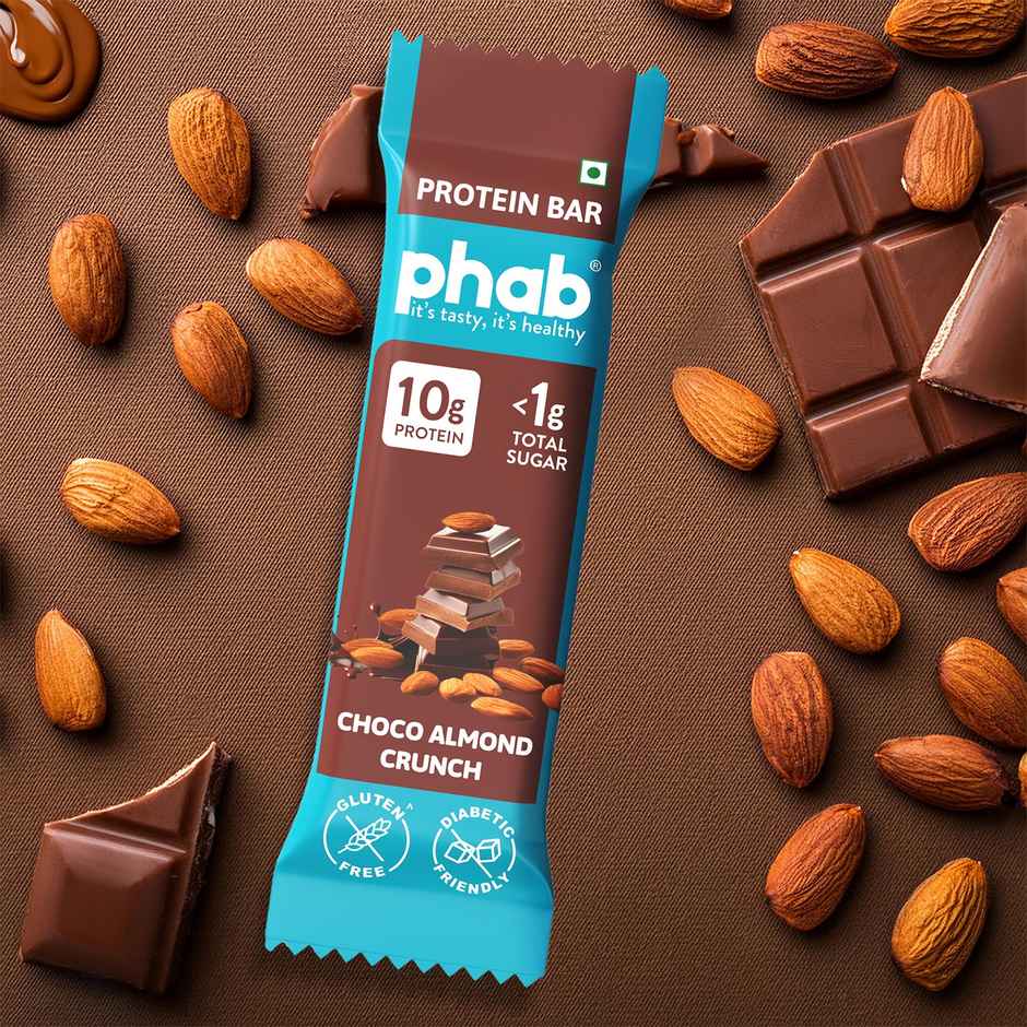 Phab Protein Bar Chocolate Almond Crunch 10g protein Combo