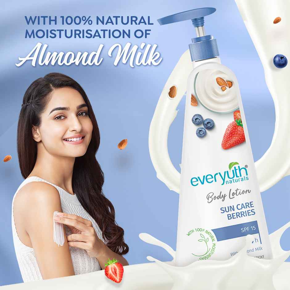 Everyuth Naturals Body Lotion Sun Care Berries
