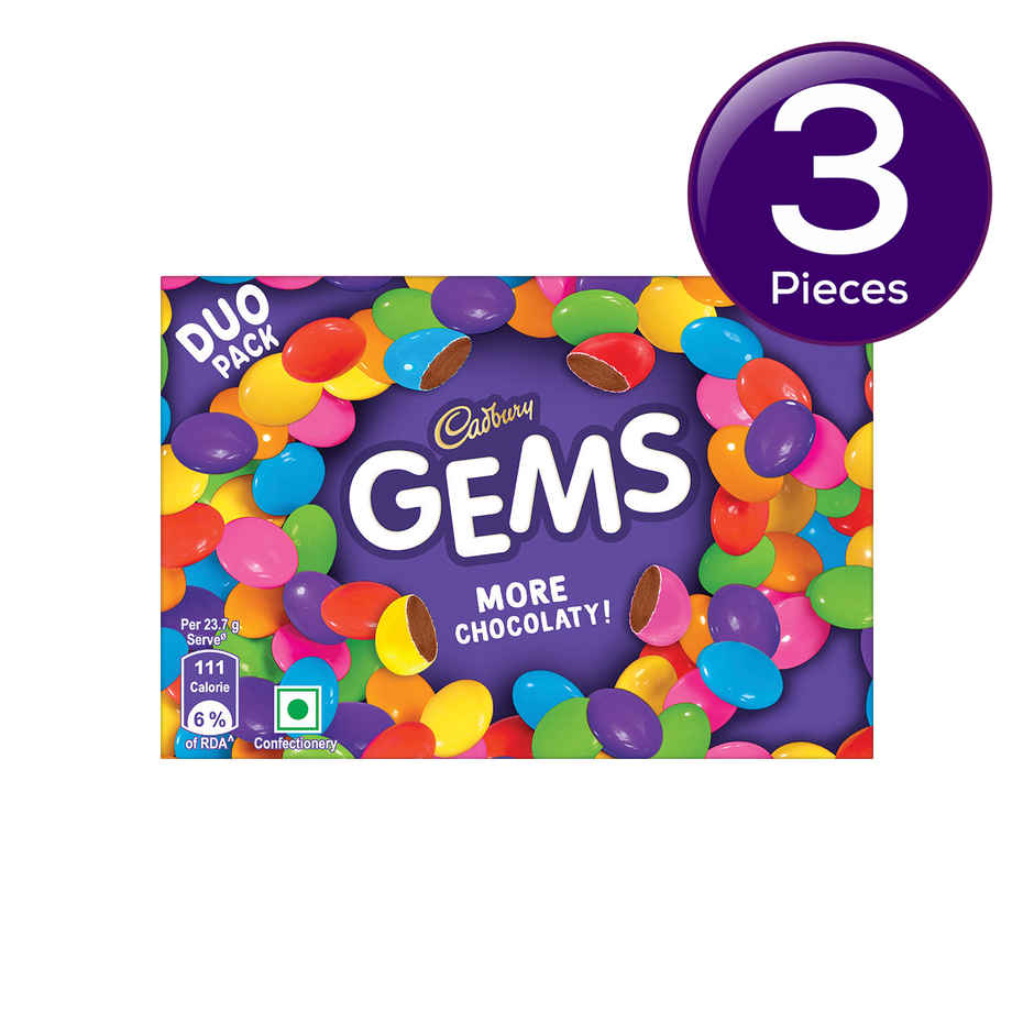 Cadbury Gems Chocolate Duo Pack Combo