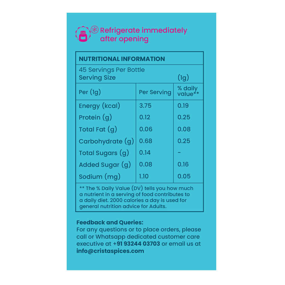 CRISTA Mexican Taco Seasoning