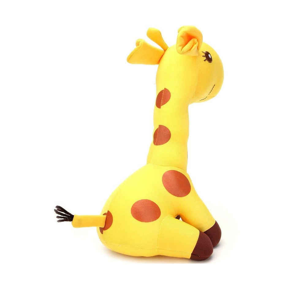 DearJoy Giraffe shaped Soft Toy and Pillow Yellow - 30cm