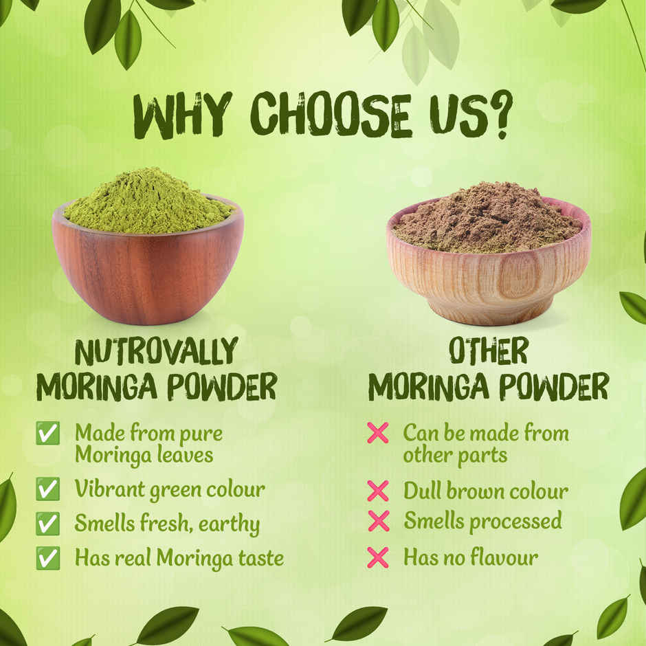 NutroVally Moringa Powder Superfood Rich in Nutrients