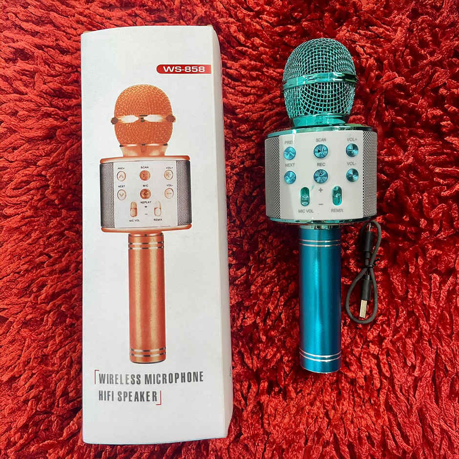 Wembley Wireless Bluetooth Karaoke Microphone For Singing (Colour May Vary)