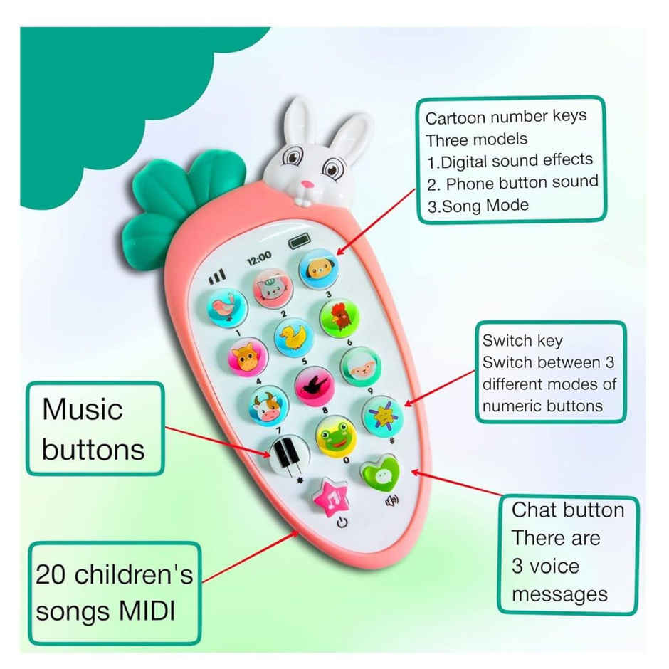 Wembley Radish Style Pretend Play Cell Phone Toy For Kids Birthday Party Favors And Gifts For Girls