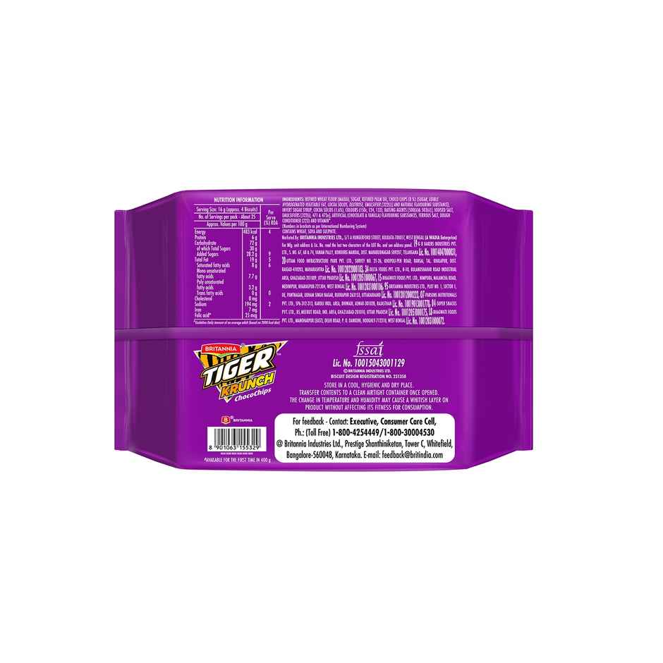 Britannia Tiger Krunch Choco Chip Flavoured Biscuits | Combo