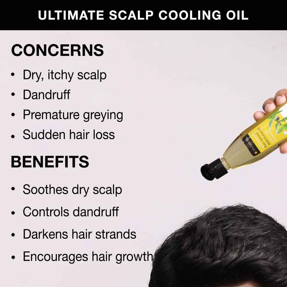 Soulflower Natural Bhringraj Oil with Coconut And Sesame