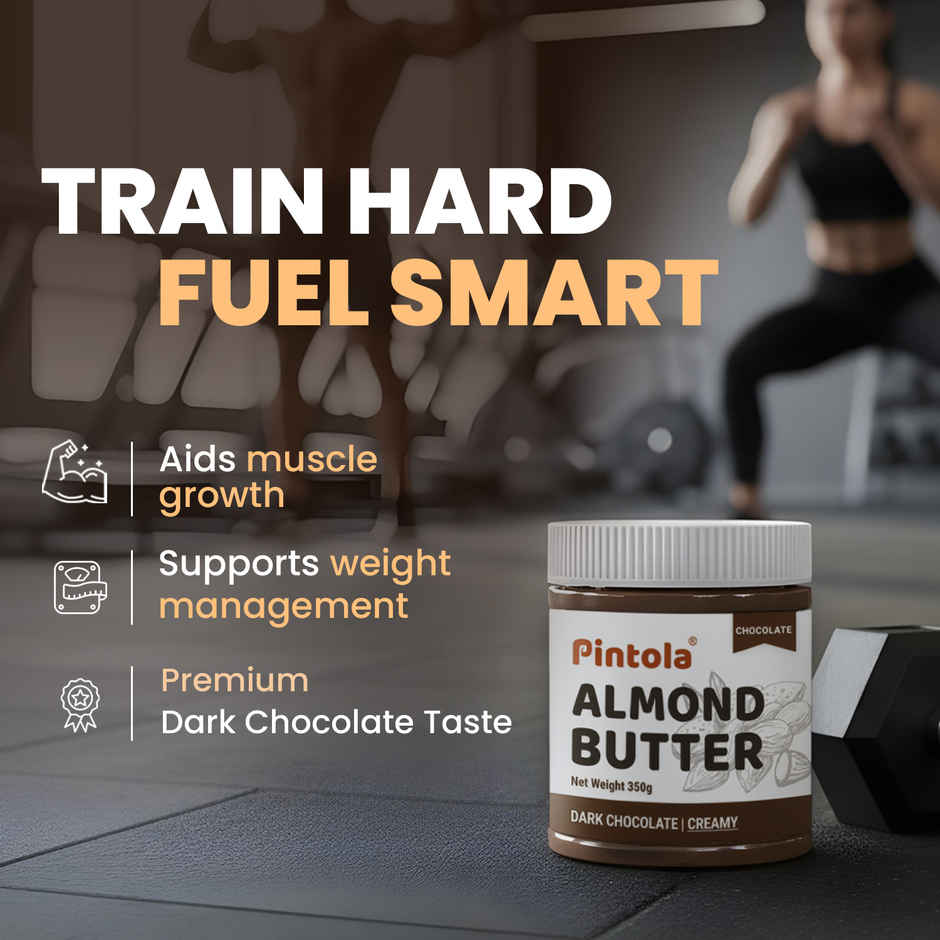 Pintola Almond Choco Spread Creamy High Protein & Fiber Gluten & Cholesterol Free