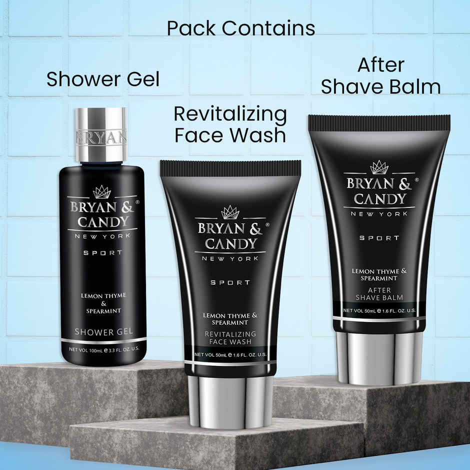 Bryan & Candy Sport Elite Ritual Face & Body Care Kit Gift Set for Men