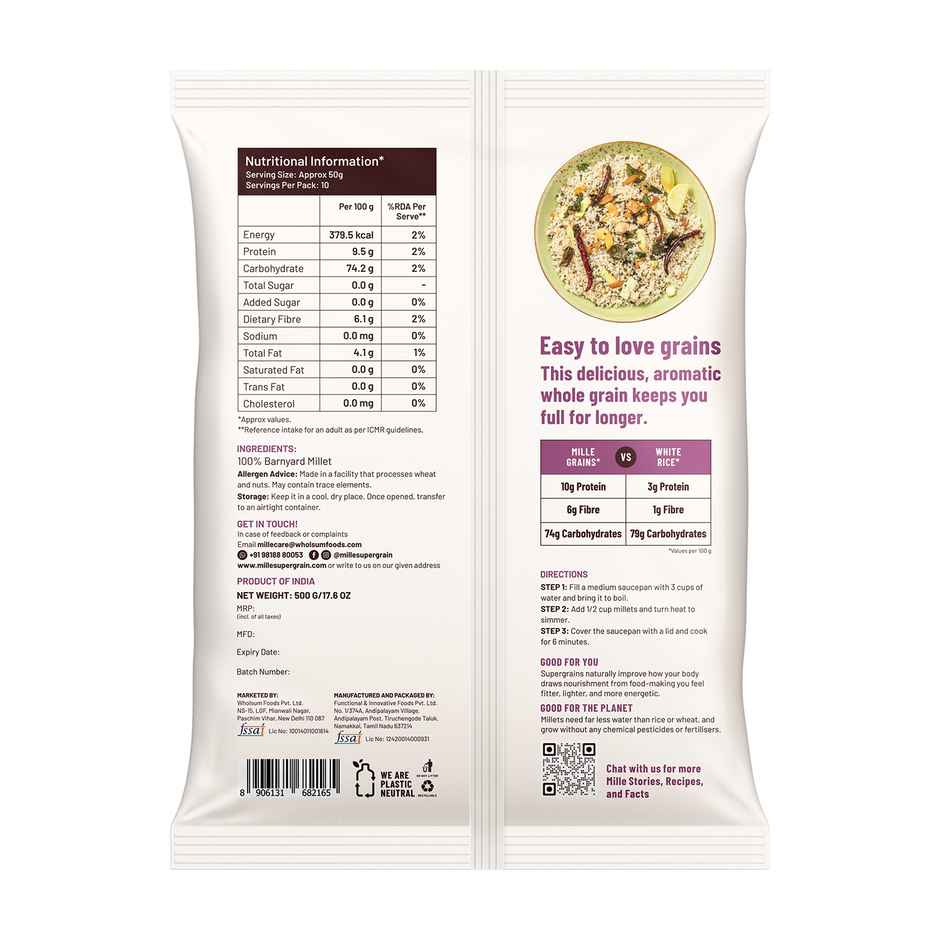 Mille Barnyard Millet / Samak Rice