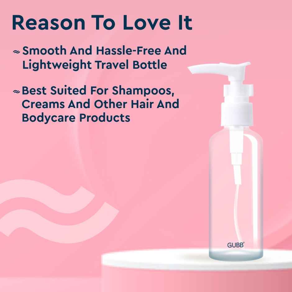GUBB Travel Bottle With Pump - 100 ml