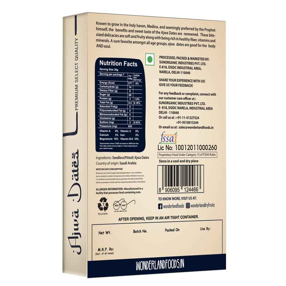 Wonderland Foods Ajwa Dates