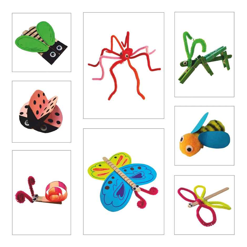 Webby DIY Art and Craft Kit Creepy Crawlies, Drawing, Painting Interesting Fun Activity for Kids