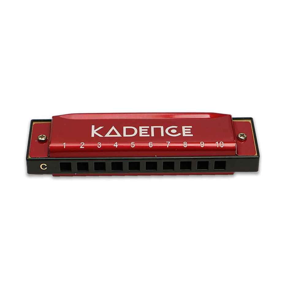 Kadence Diatonic Harmonica T104, Key of C, 10 Holes, 20 Tones wt Learning Course, Rose & Hard Case