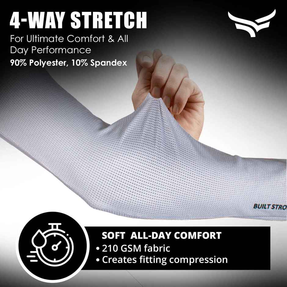 Xtrim UV Tan Protection Arm Sleeves - L (Grey)