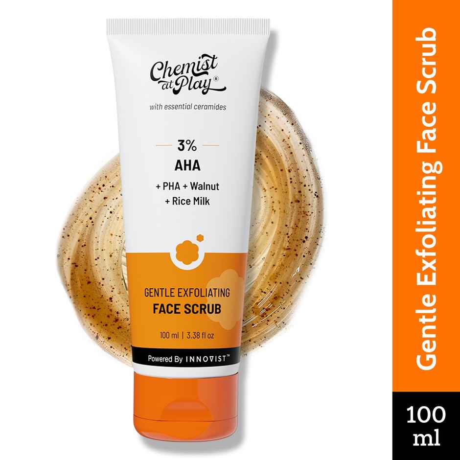 Chemist At Play Gentle Exfoliating Face Scrub - Removes Dead Skin & Blackheads