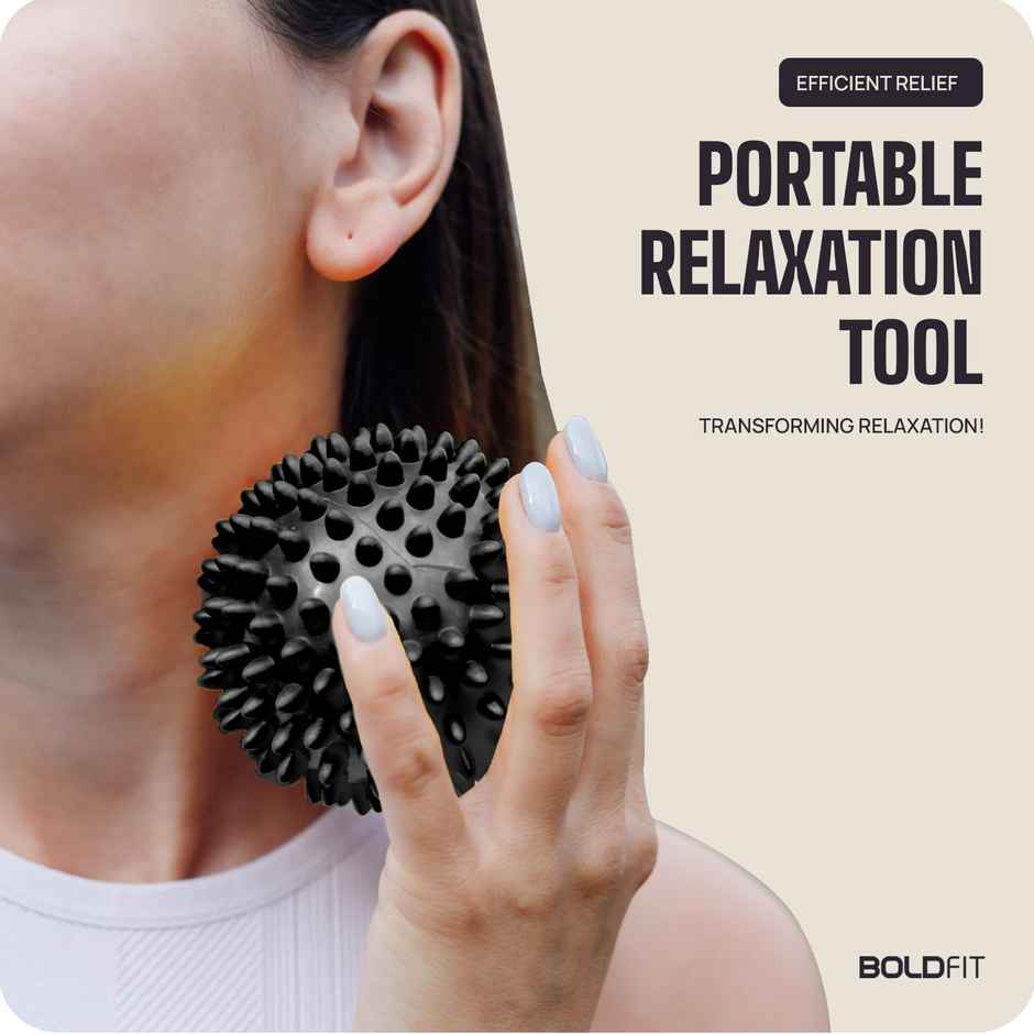 Boldfit Spike Massage Ball For Physiotherapy Spike Ball High Density Massage Roller