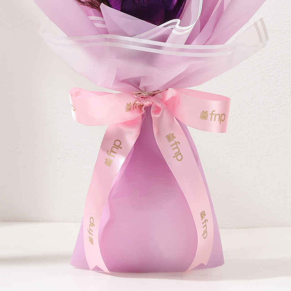 Earthy Shola Pith Flower Elegance Bouquet | Gift Set | FNP