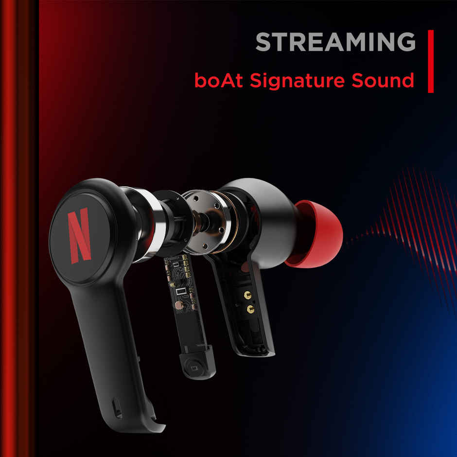 boAt Airdopes 411 ANC TWS Earbuds W - Active Noise Cancellation Upto 17.5 Hours Playback Black