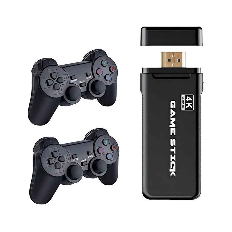 Toyshine Wireless Usb Video Game Console Game Stick Built-In 3000 Classic 4K Ultra Hd Game Stick