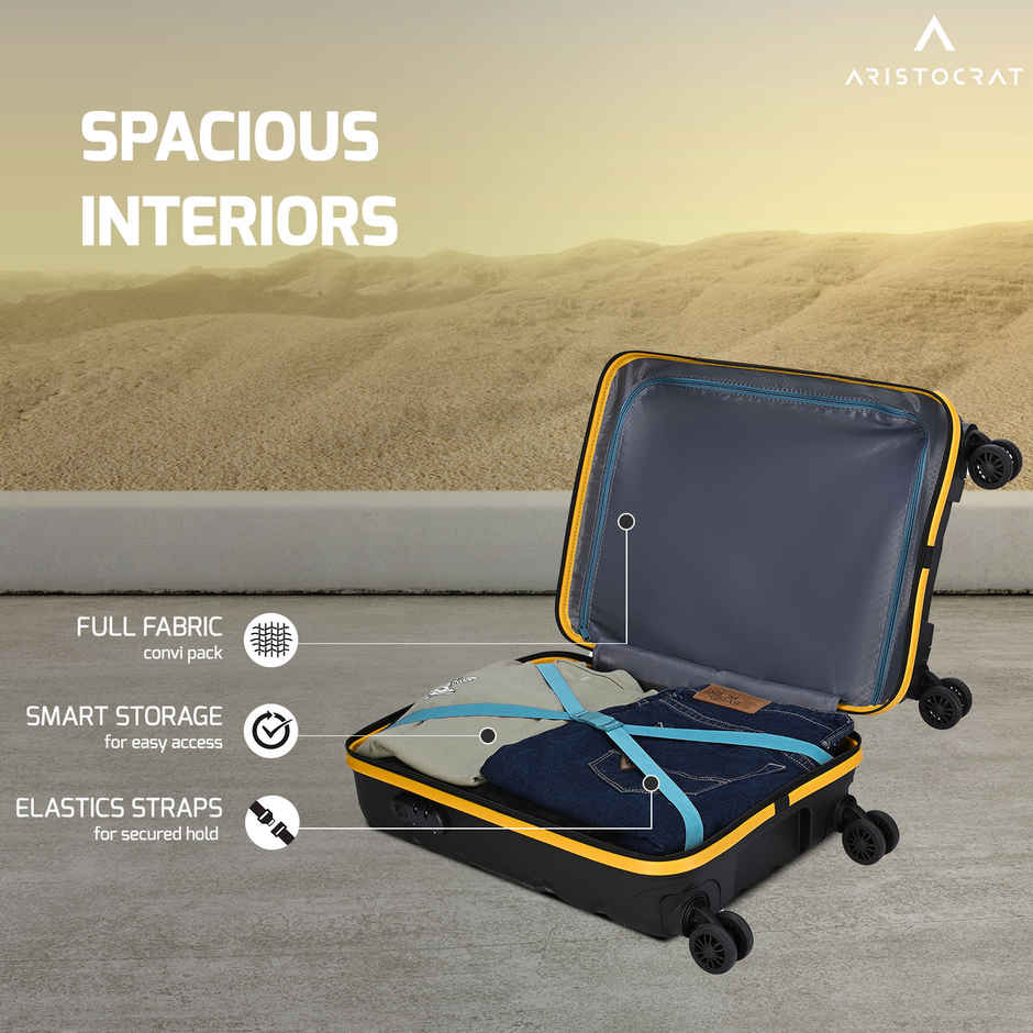 Aristocrat Rock Suitcase 55 | Jet Black