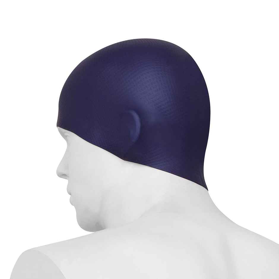 Nivia Pro Silicone Swimming Cap - Navy Blue