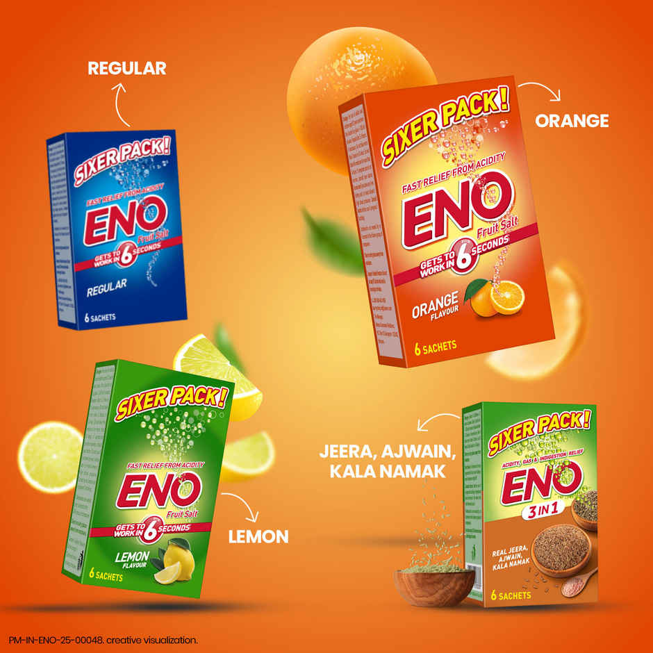 Eno Orange Multipack Digestive Fruit Salt Combo