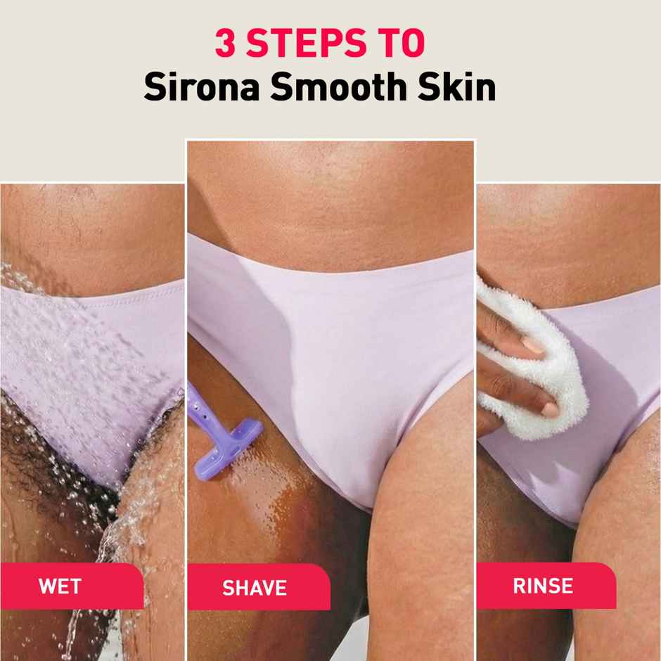 Sirona Reusable Bikini Razor for Sensitive Area | Safe, Clean and Irritation-Free Shave