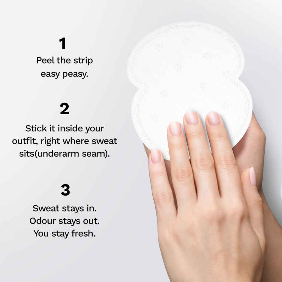 Pee Safe Disposable Underarm Sweat Pads | Absorb Sweats & Bad odours - Straight